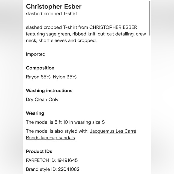 Christopher Esber Set - NWT - Picture 10 of 10